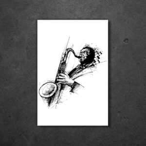 Štampa na kanvas platnu Saksofonista 1
